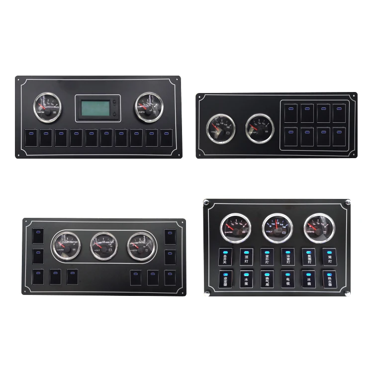 Modified Control Panel Switch with Text Light Transmission Switch Blue Wave Button RV Motorhome Switch Button RV Control Panel