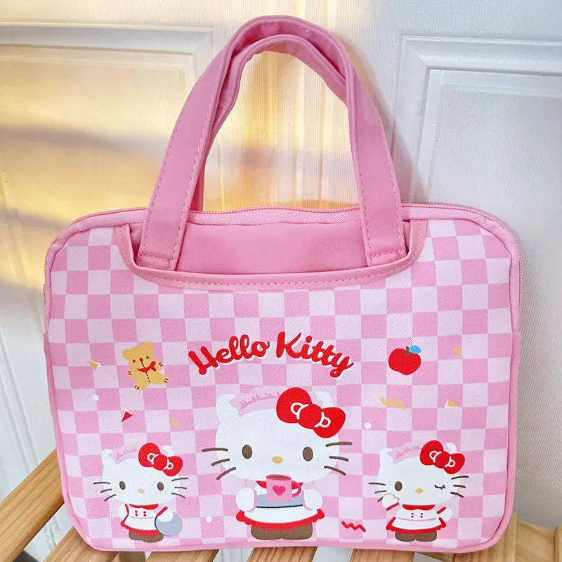 2024 wholesale cute shopping handbag bags student girl cartoon kawaii laptop bag pu kitty melody travel shoulder bag