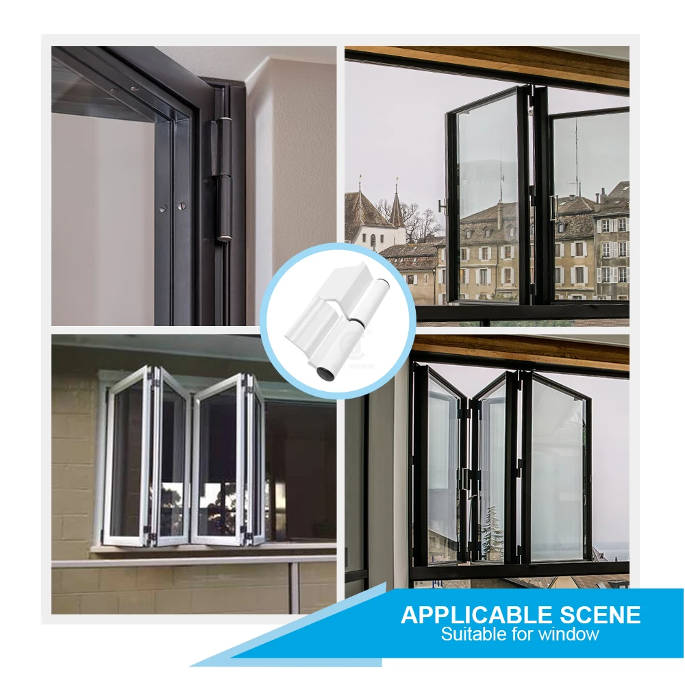 Customizable Aluminum Alloy  Hinges White Casement Swing Door Window Pivot Hinges Sliding Door Hinges for Middle Eastern Markets