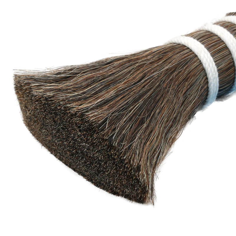 Factory Wholesale High Quality White/Black/Mixed/Light Grey Natural Horse Tail Hairs raw material for Brush