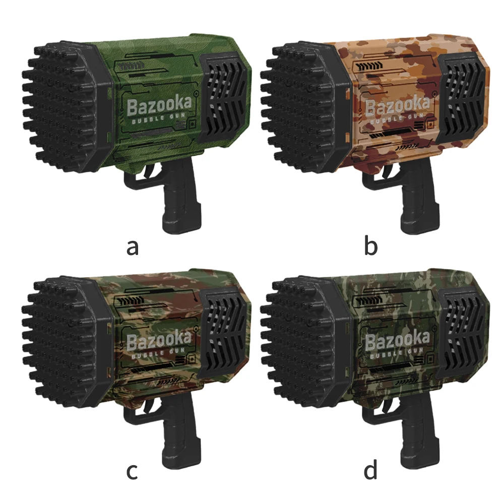 2022 Rocket  Blower Boom Bubble Gun 69 Hole Gatling Machine Light Flash with TIK Tok led Launcher Bazooka Bubble Toys for kid