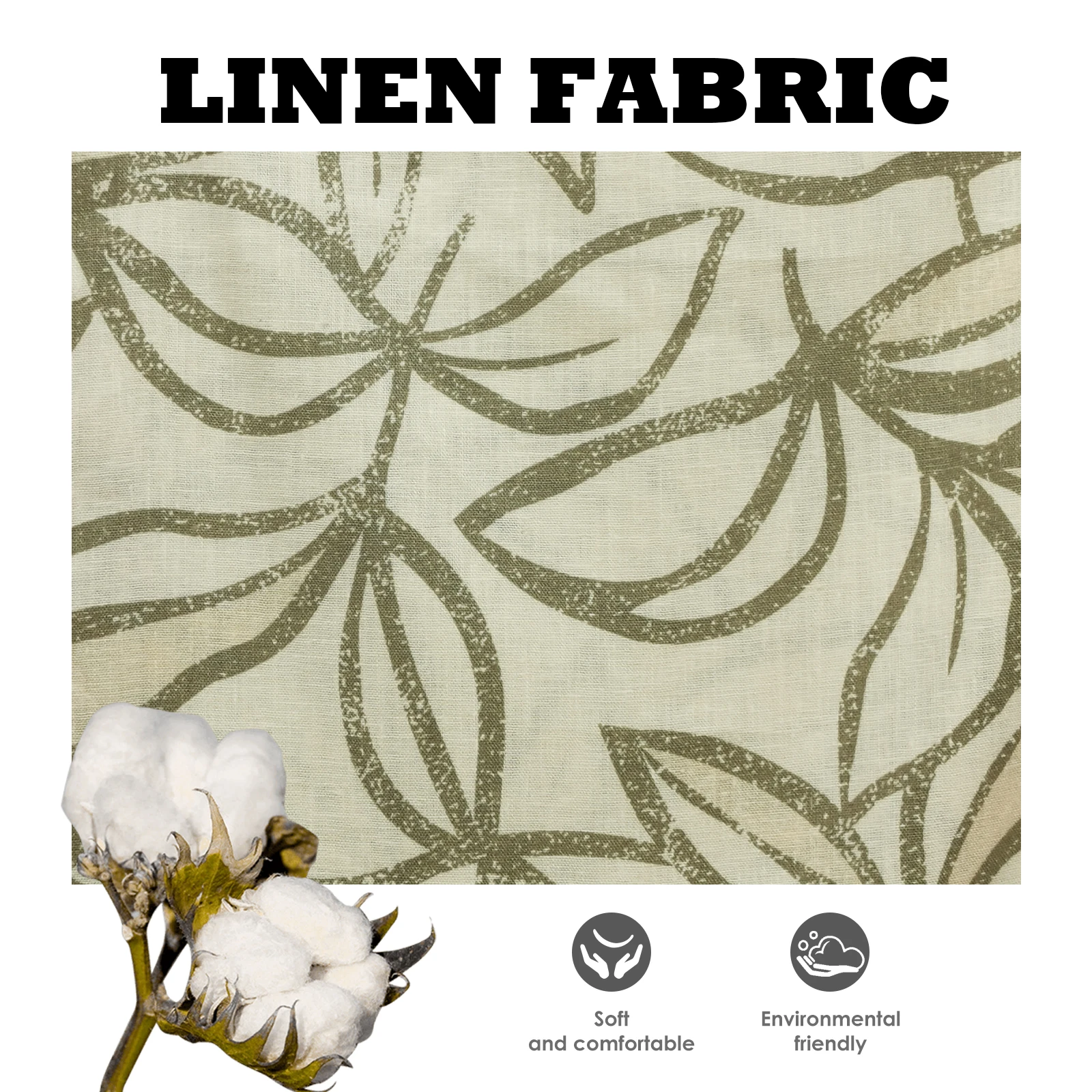 Breathable 20S Linen Cotton Fabric for Women Clothing Shirts Dresses