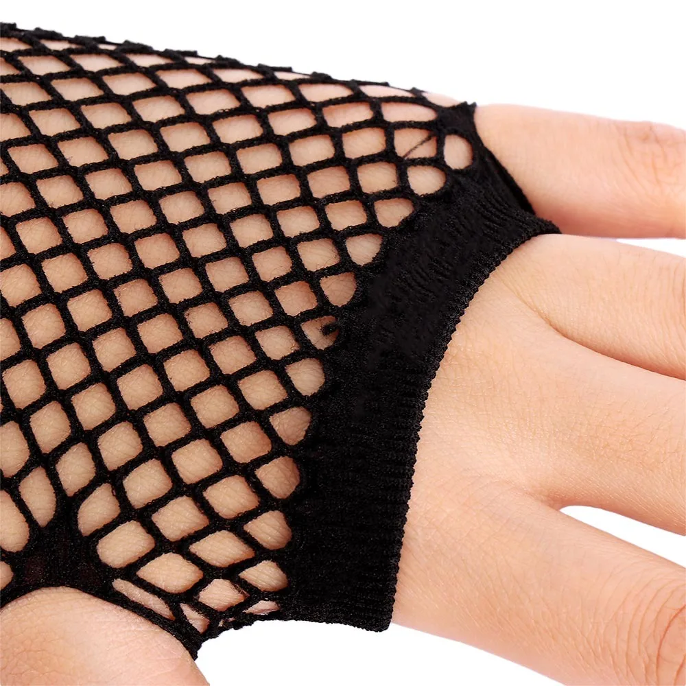 New Fashion Neon Fishnet Fingerless Long Gloves Leg Arm Cuff Party Wear  for Women Sexy Beautiful Arm Warmer