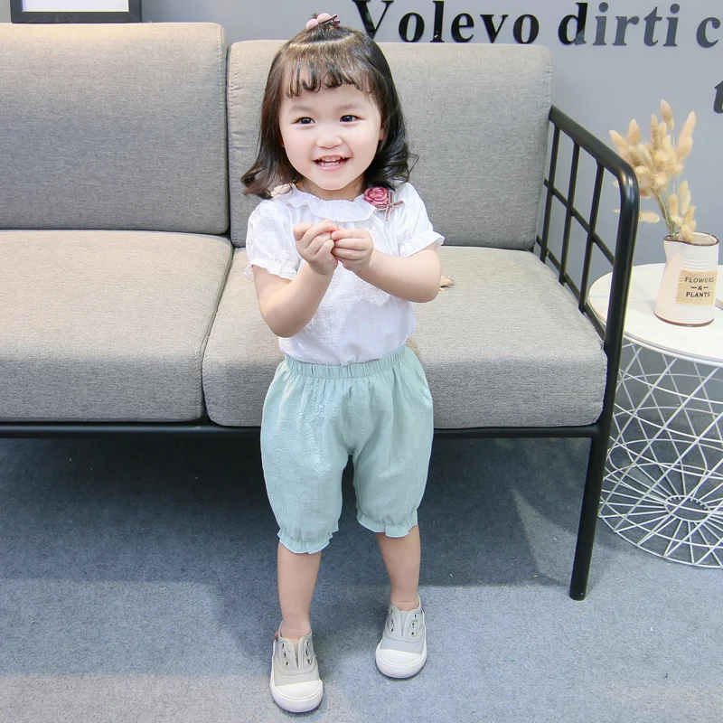  Комплект для девочек с коротким рукавом и принтом новинка 2021 летняя одежда в иностранном стиле детей младенцев популярный стиль приложение производителей внешней торговли