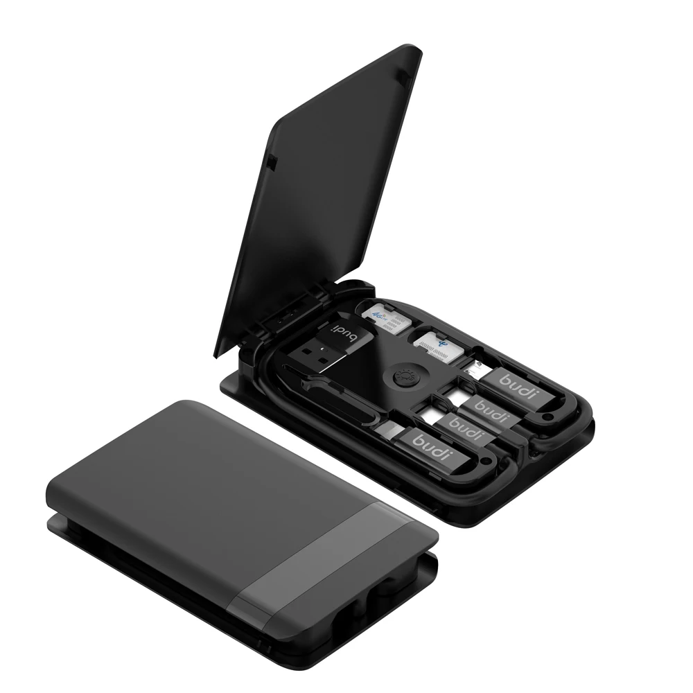  Новый продукт от budi адаптер usb мама к micro type-c папа с беспроводной зарядкой 5 Вт и передачей данных для мобильных