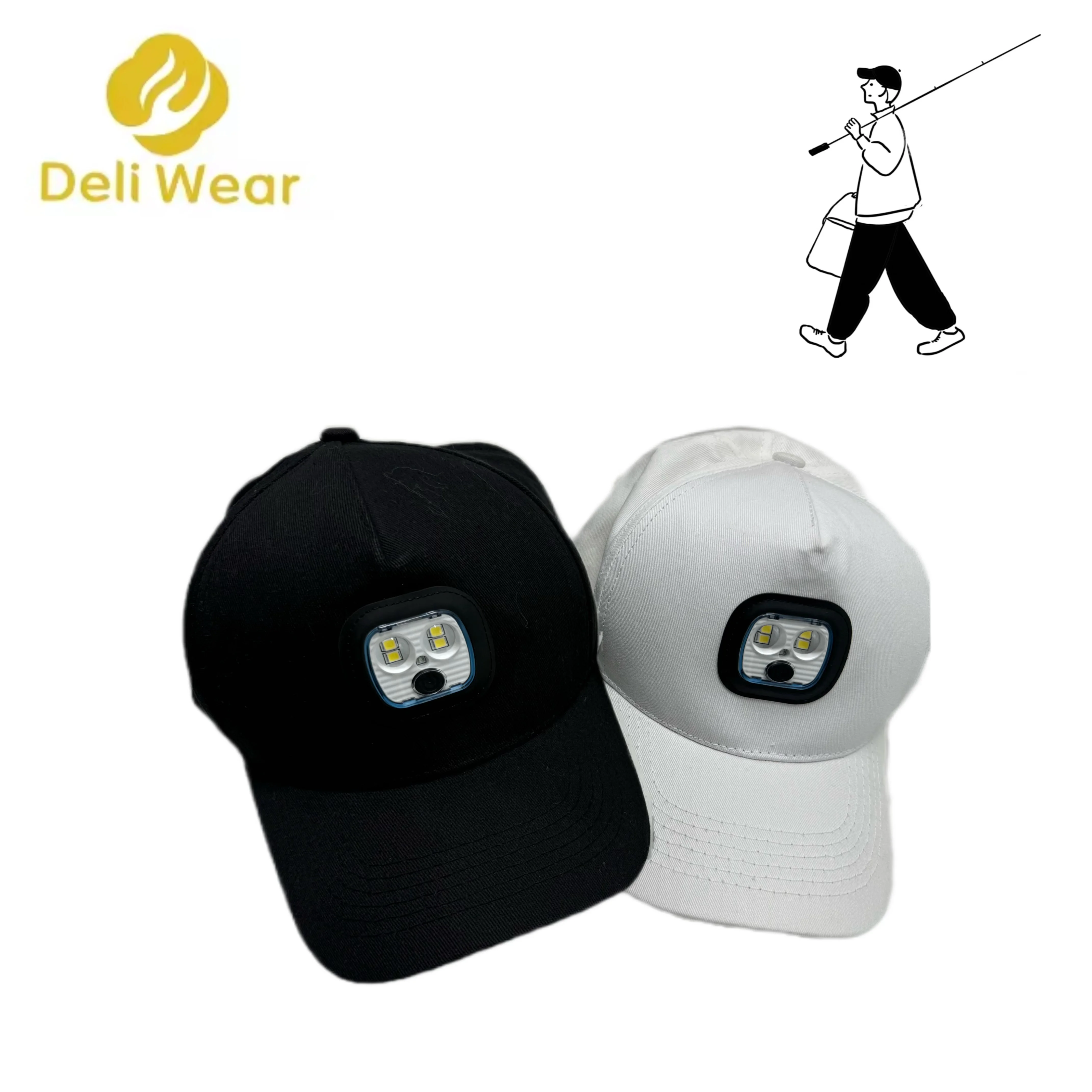 LED Baseball Cap with Lights Flashlight Headlamp Unisex LED Lighted Hats for Adults Fishing Cycling Jogging Camping