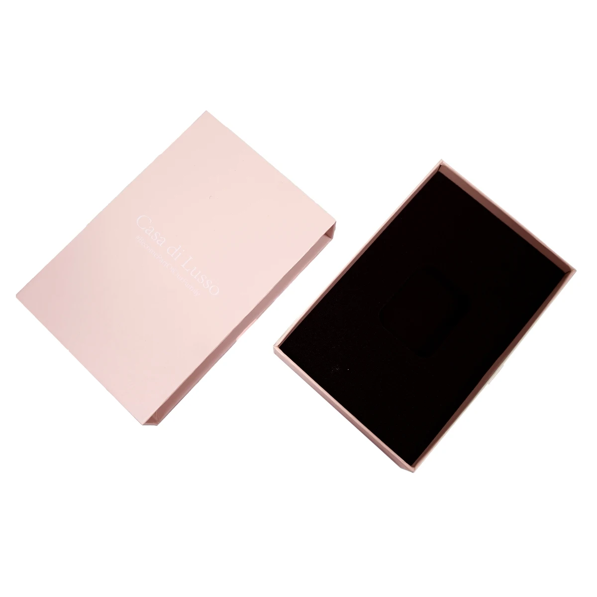 Custom size luxury rigid slide out drawer box mobile phone case box Retail phone case package box