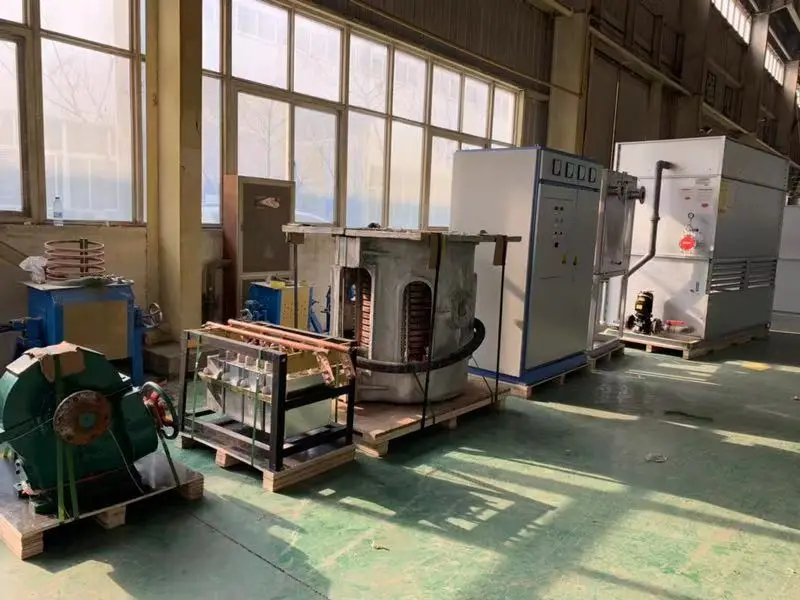 KGPS power induction lead melting equipment  electric foundry aluminum shell cast iron induction furnace