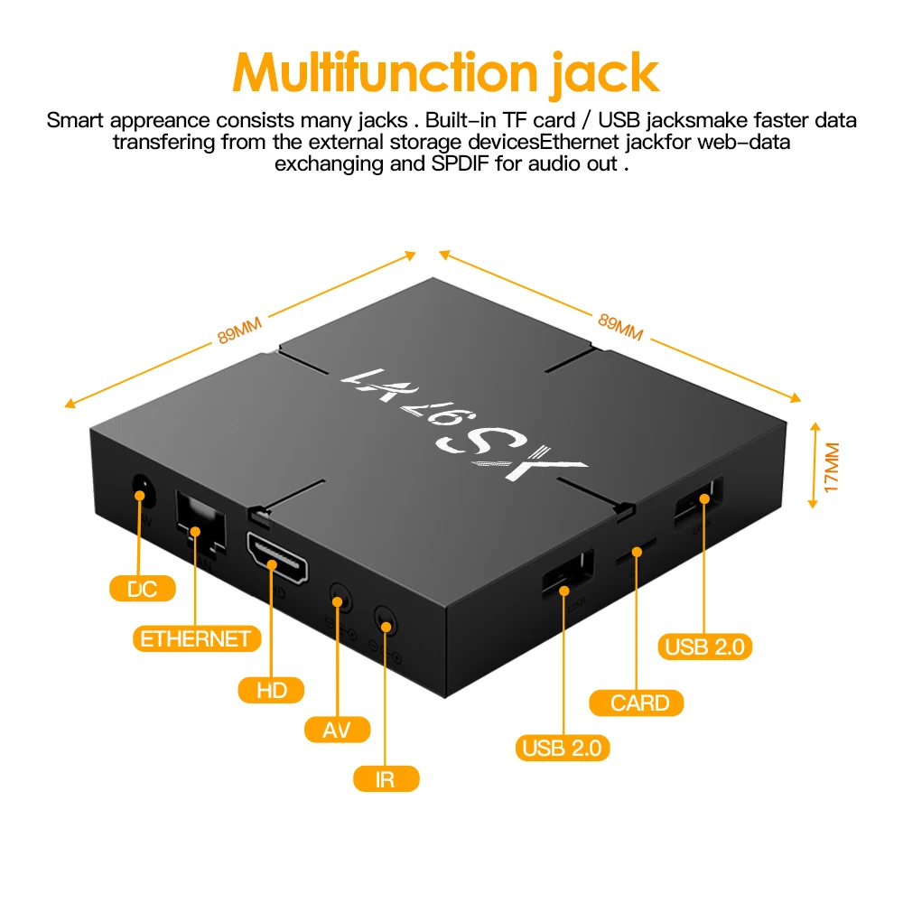 hot sell Tv Box Android 10.0 x96q+ Allwinner h313 1GB RAM 8GB ROM smart tv box Set Top Box