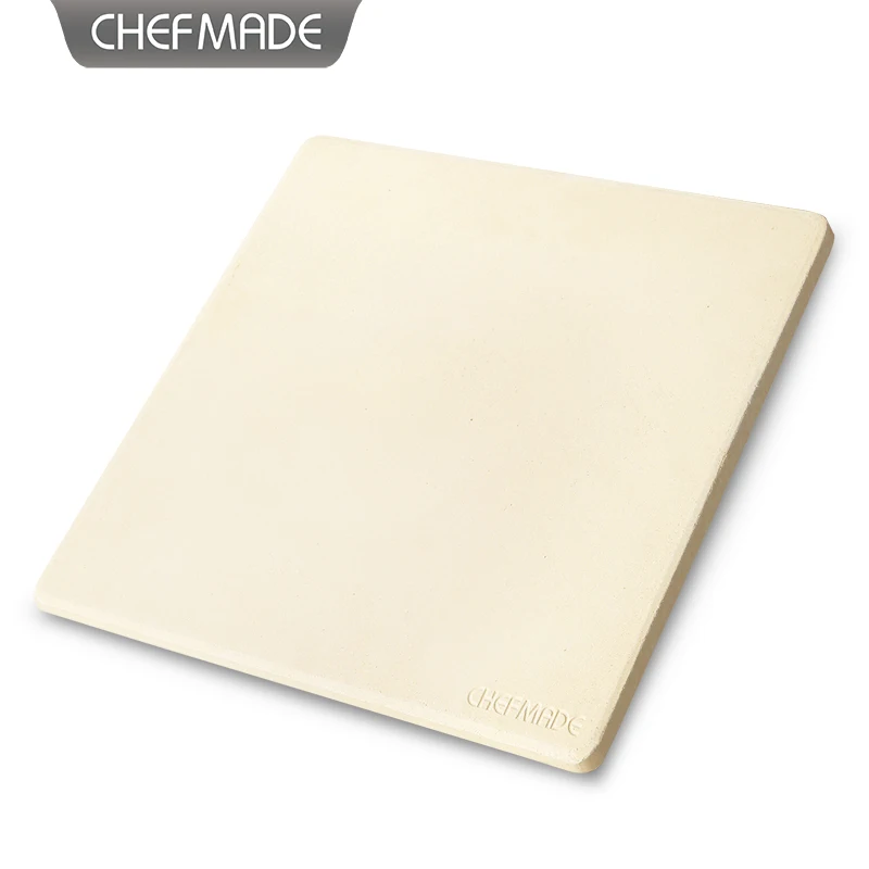CHEFMADE Rectangular Square Round Cordierite Pizza Oven Baking Pan With Colorbox
