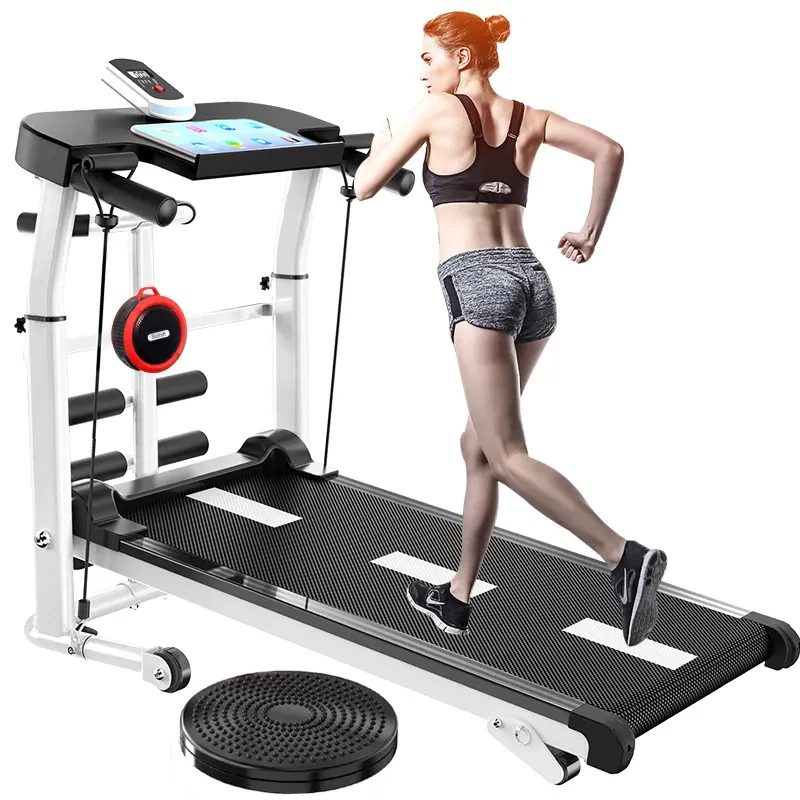 Factory price wholesale foldable jogger indoor mechanical treadmill sit-ups exercise large fitness equipment with tilt