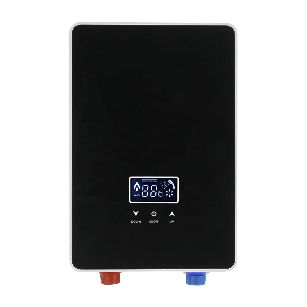 Золотой поставщик низкомощный домашний автофургон ABS мгновенный безрезервуарный электрический водонагреватель с душевой