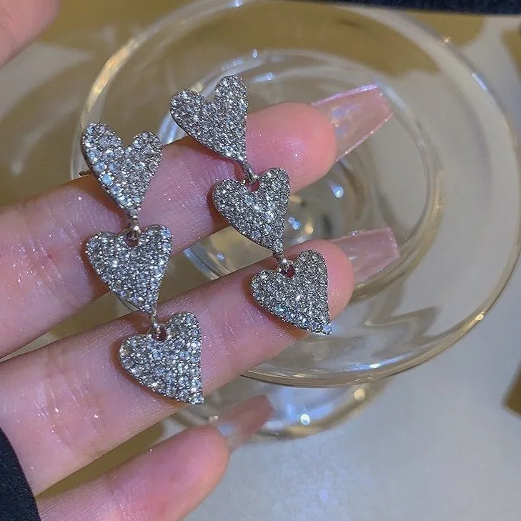 Wholesale Tassel Earrings Wedding Love Design Fashionable Wedding Long Earrings For Women