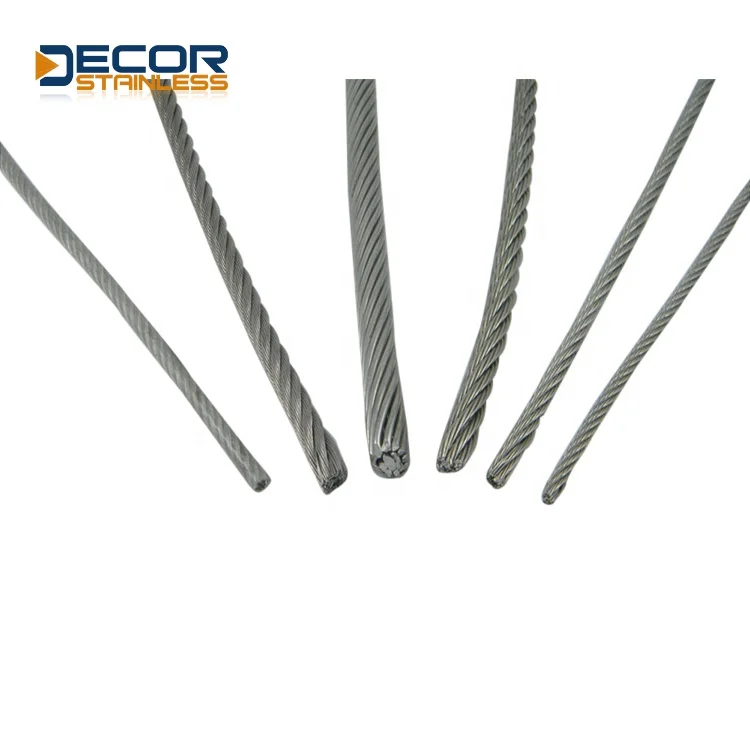 Factory Wholesale Cheap Price 316 or 304 stainless steel material wire rope