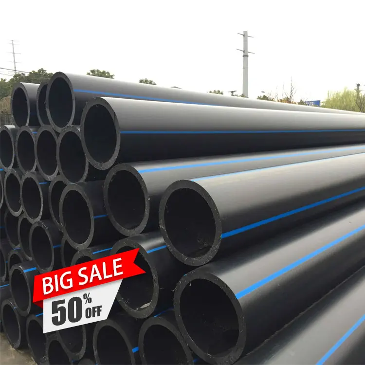 160mm 200mm 225mm 250mm 280mm 315mm 355mm 400mm 450mm 500mm 630mm 700mm 710mm pn10 pe100 blue stripe hdpe water supply pipe