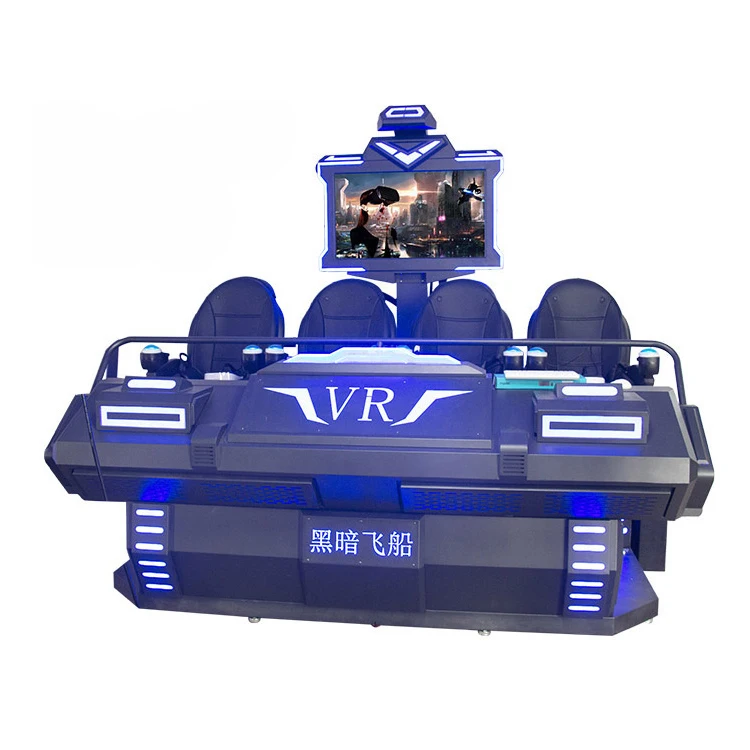 Interactive 4-Seat 9D VR Car Racing Game Simulator Super Racing Car Game Vr Racing MR Equipment Driving Ride Car Game Equipment