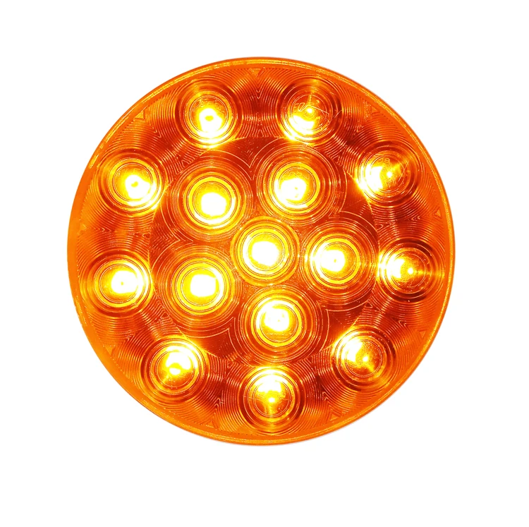 12v Led Truck stop turn tail lamp for Heavy Truck Modified Vehicle Trailer with flange ring