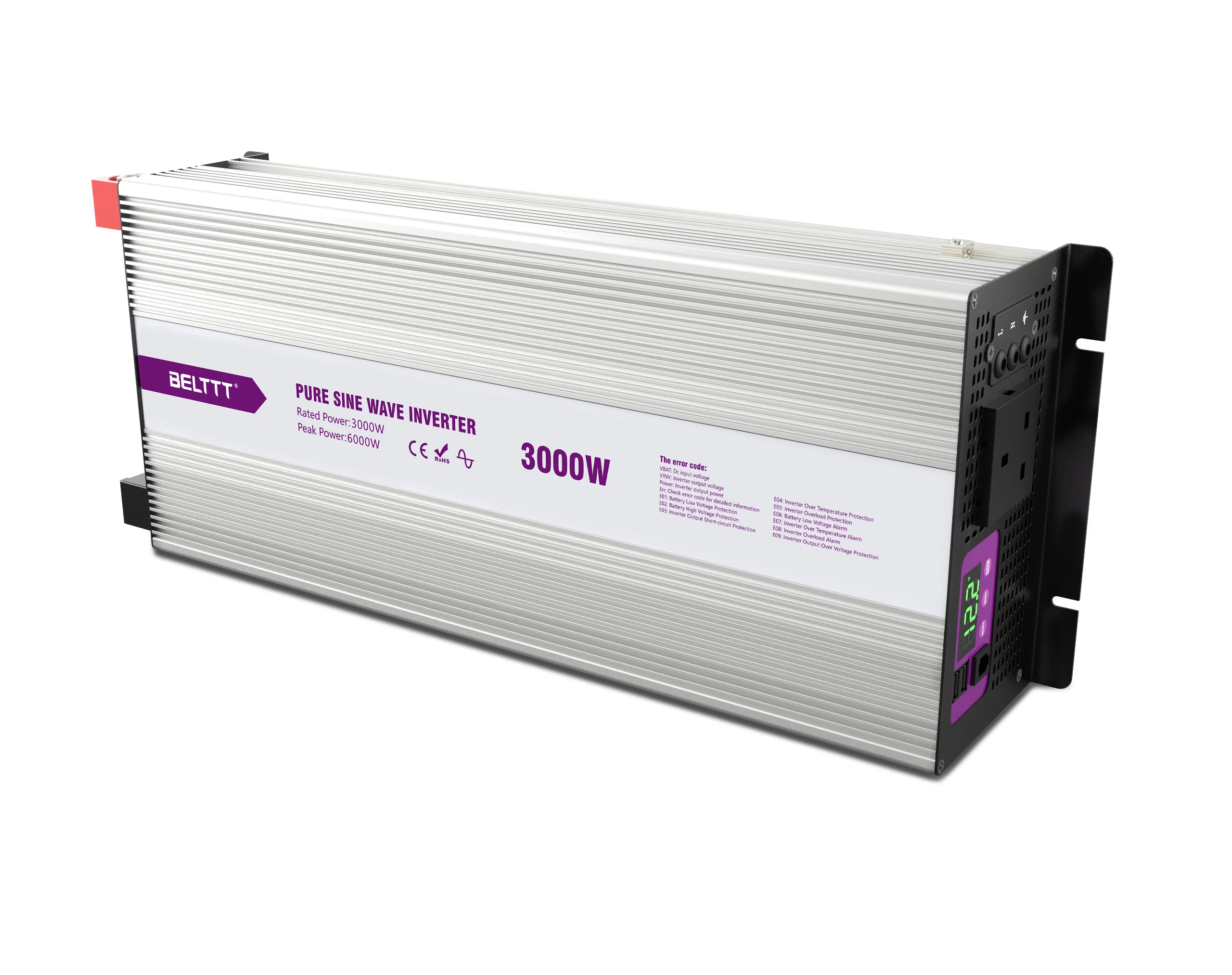 Green energy solar backup power system24v dc to 220v 230v 240v ac pure sine wave 3kw off grid inverter