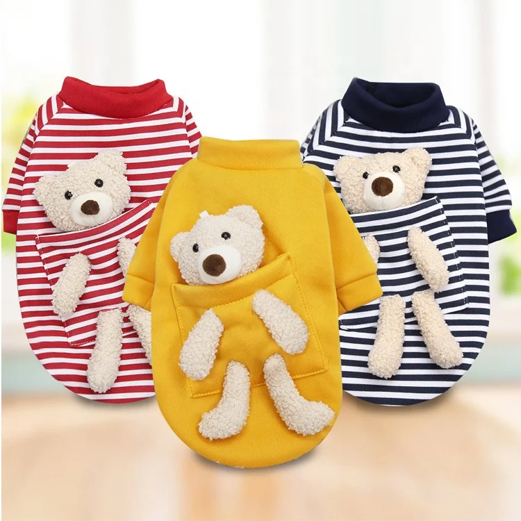 Puppy Dog Cute clothes winter pet small dog trendy hoodies sweater Korea Corgi Teddy cat clothes