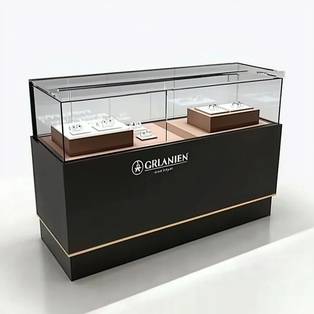 High End Watch Store Interior Design Glass Smart Watch Display Showcase Rotating Watch Display Showcase