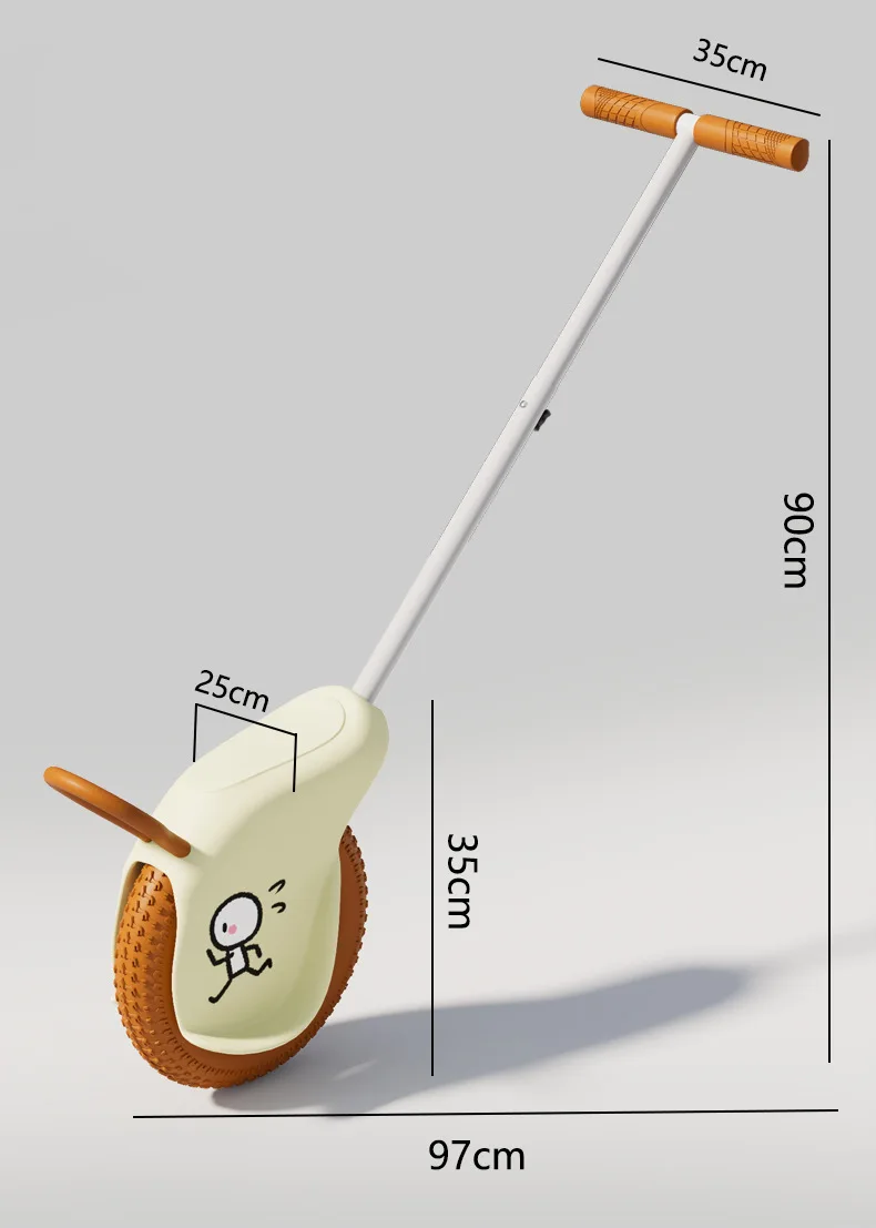 Newest Arrival Baby Toy Car Child Parent Push Chair One Tyre Baby Wheelbarrow for Kid 2-5 Years Old Monocycle