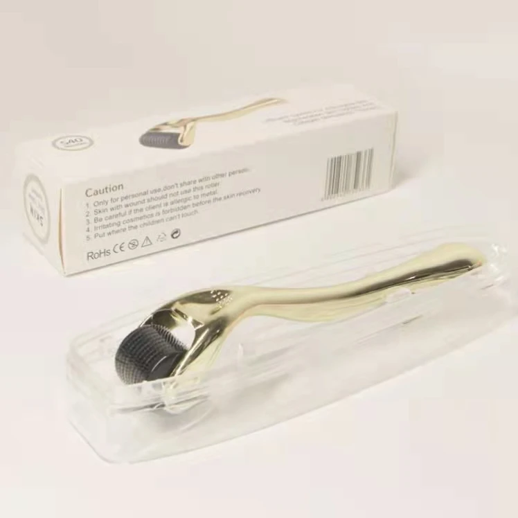 Микро игла derma roller 540 титановый инструмент для красоты осветления пятен удаления акне и