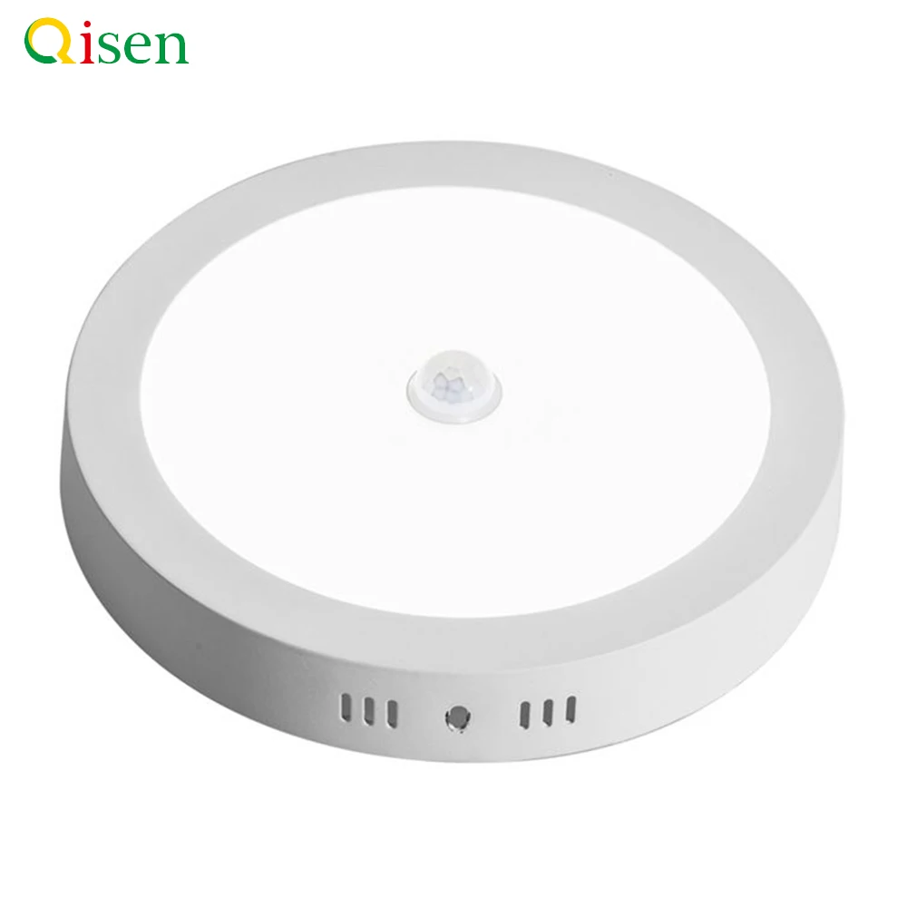 PIR motion sensor with 18W 24W surface round pot light in warehouse hallways