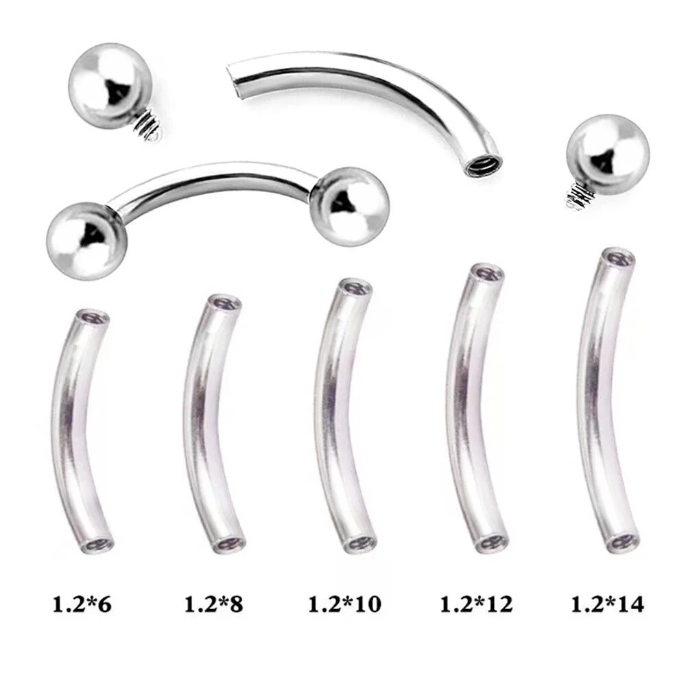 Implant Grade Titanium Piercing Jewelry Spike Cone Eyebrow Curved Barbell Eyebrow Rings Piercing