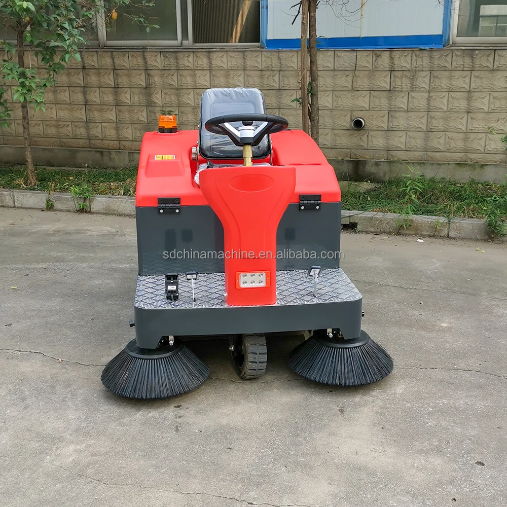 1260mm sweep width electric power road cleaning machine with wheel