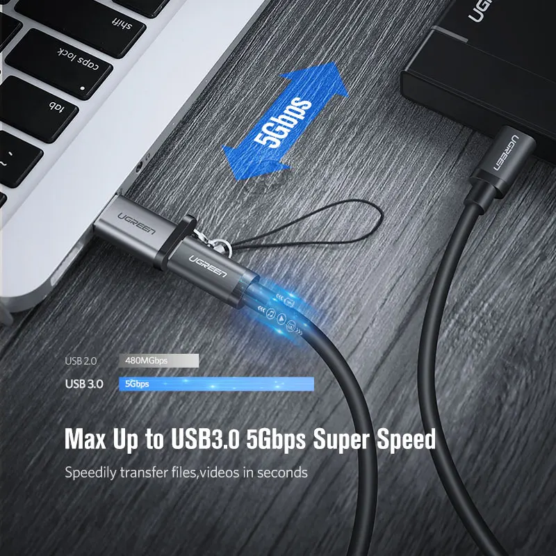 UGREEN Тип C OTG адаптер быстрой USB 3 0 к HDMI для Macbook Pro Xiaomi Android Huawei P40 конвертер