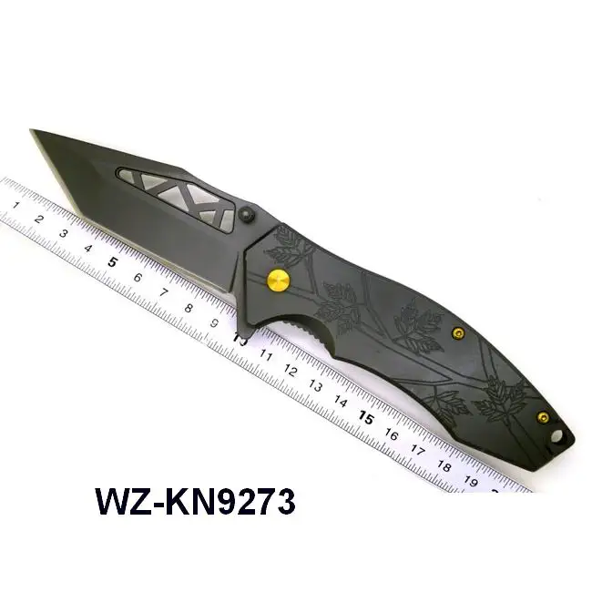 stainless steel material type professional camping folding pocket knifes survival knife