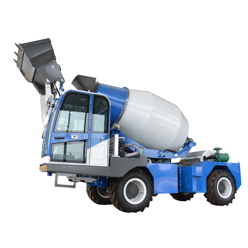 Easy To Operation Small Self Loading Concrete Mixer Truck With Pump For Sale