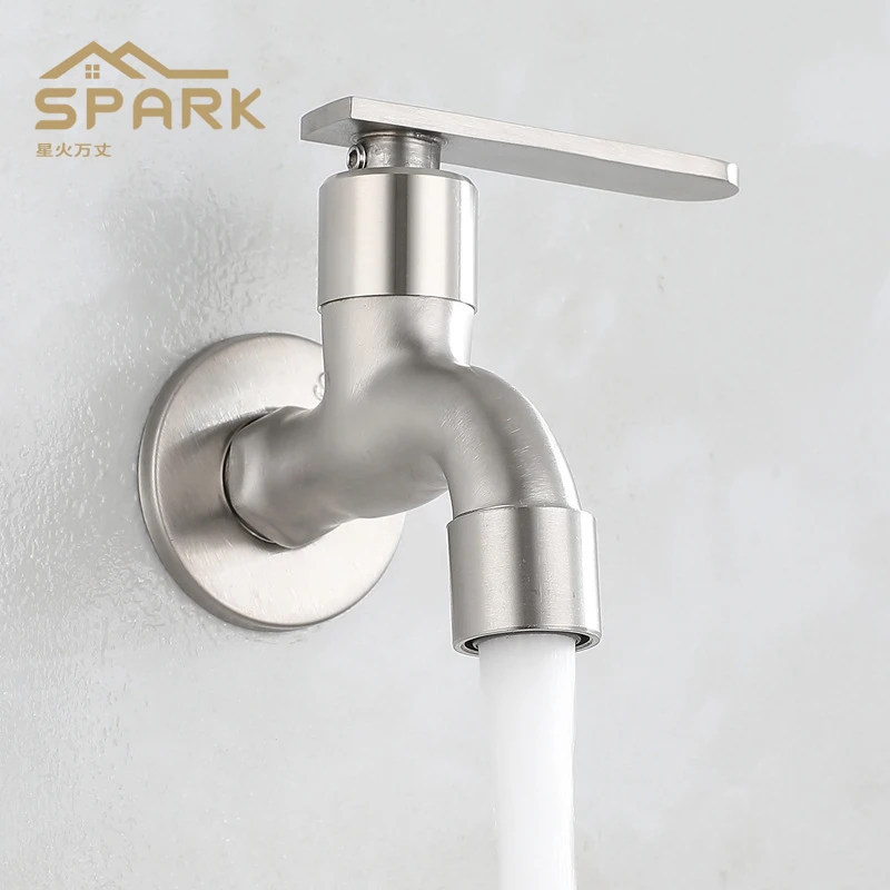 Stainless steel faucet OEM engineering external washing machine faucet