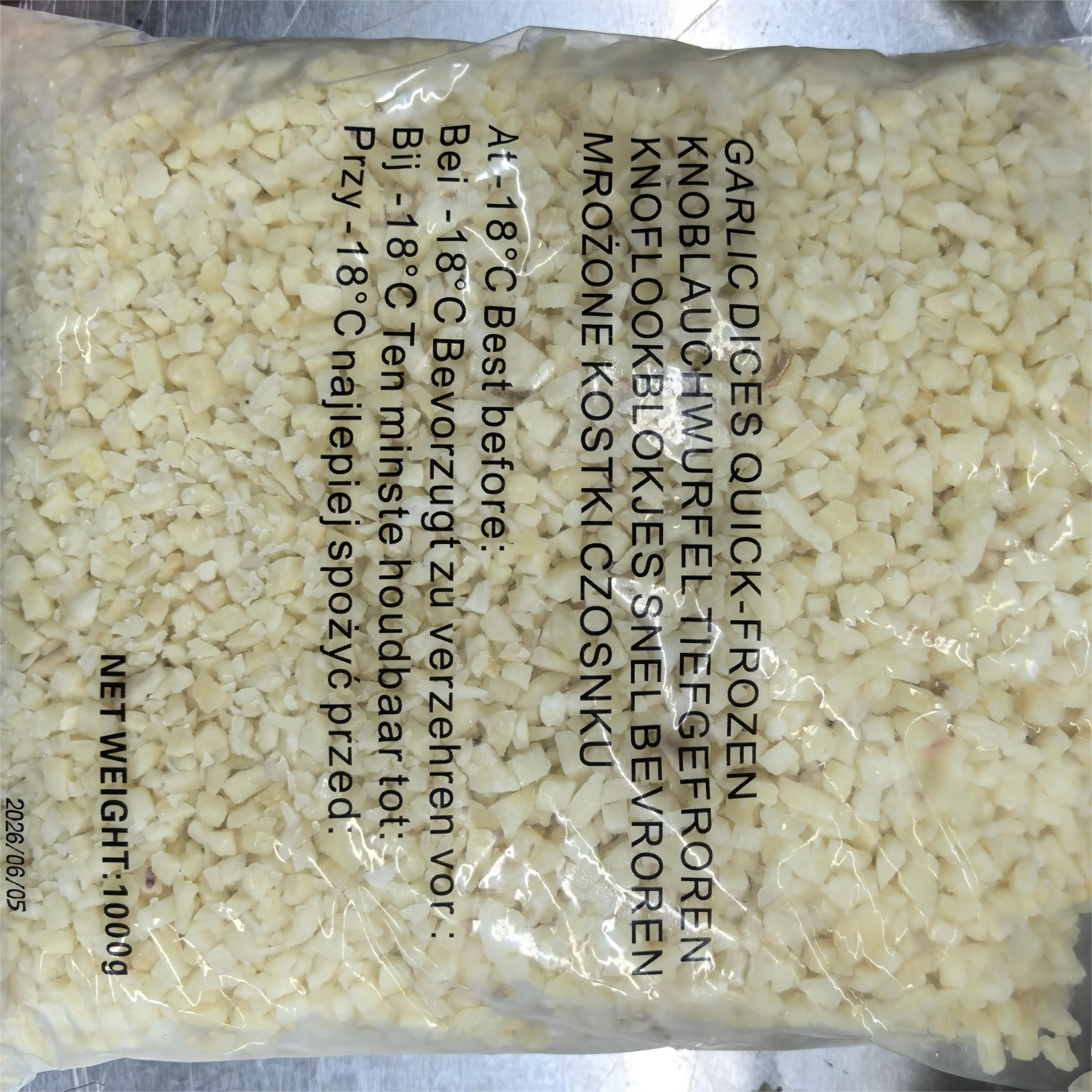 HOT Selling factory direct sales frozen garlic dices wholesale and export of frozen garlic dices IQF