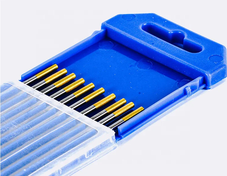 Tungsten Electrode (Gold, WL15) 3.2 x 150mm 10-PK For Tig Welder And Tig Welding Machine