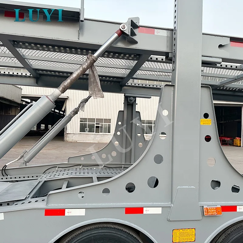 European Standard 17M 2 Axle 8 Car Carrier Truck Trailer