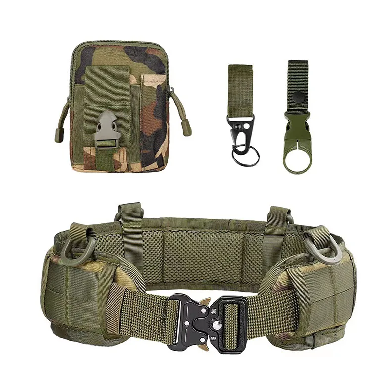 Wholesale Multi-Functional Tactical Belt Sets Quick Release Alloy Buckle Nylon Belt Set