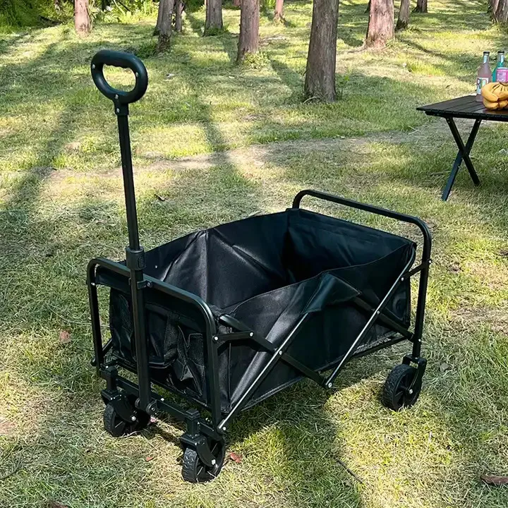 2023 New 140L large capacity Universal Wheels with brakes Foldable climbing camping Spliced folding Camping trolley carts