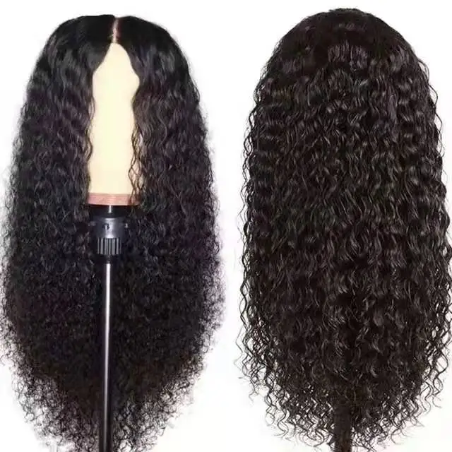 Matte high temperature silk African small curl explosive head long curl chemical fiber head set wig