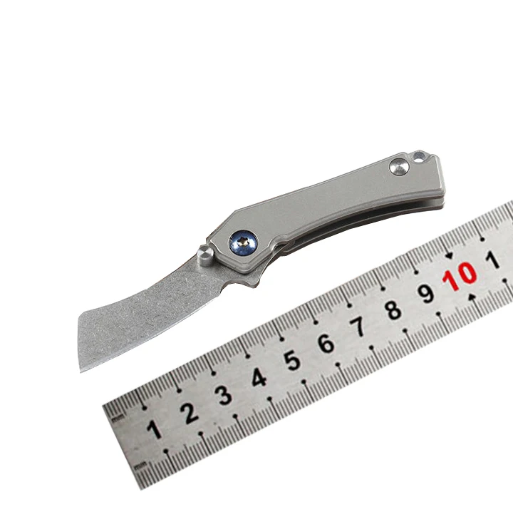 OEM Mini D2 blade blanks титановая ручка без замка Складной Карманный чехол для инструмента выживания