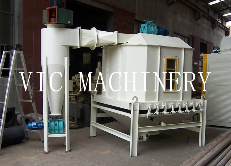 150T/Day  Flip-plate counter-flow cooling machine pellet counterflow cooler for wood pelelts and feed pellets