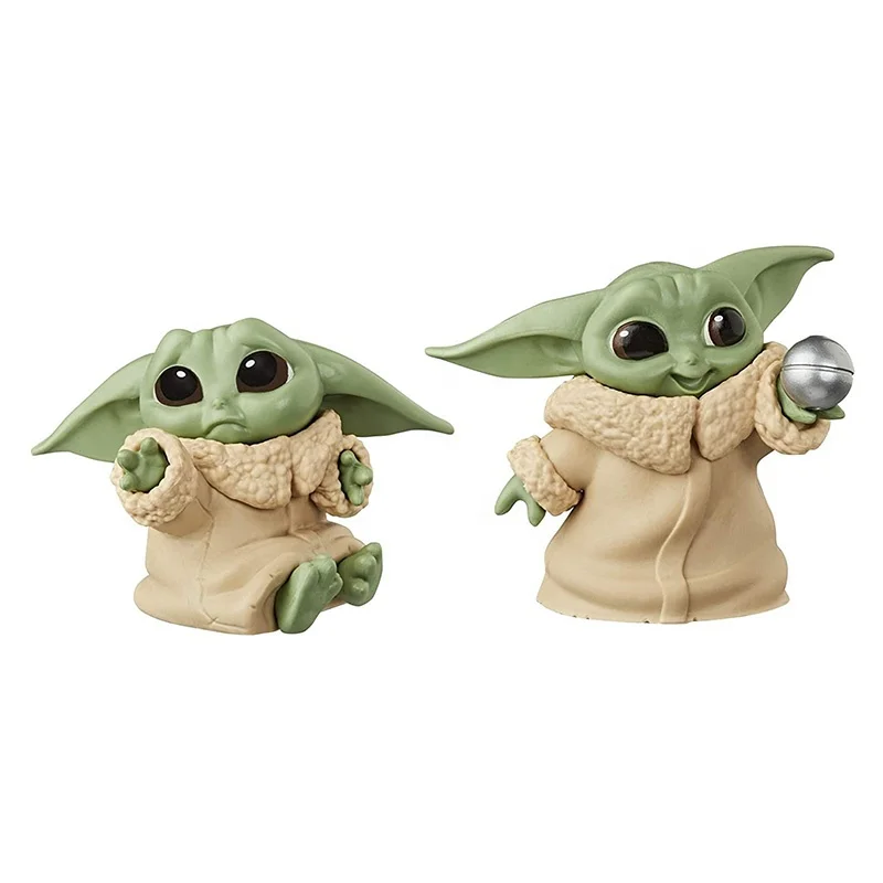 Экшн-фигурки «Звездные войны» 6 шт./компл. «Baby Yoda» игрушки милая версия мандалорианская ПВХ кукла Коллекционная модель подарок для детей оптовая