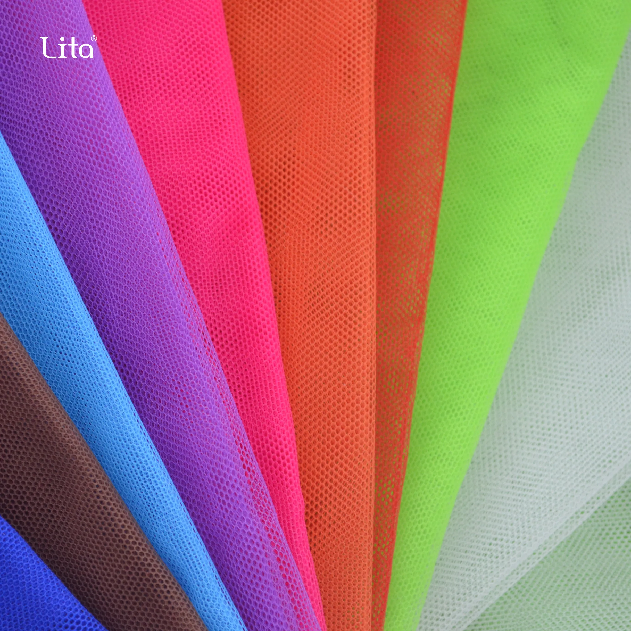 Полиэстер Жесткий Тюль Чистая ткань 6420 6430