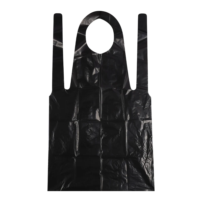 Factory Price Waterproof Plastic Disposable PE Apron For Household Clean Kitchen Cooking Salon Beauty