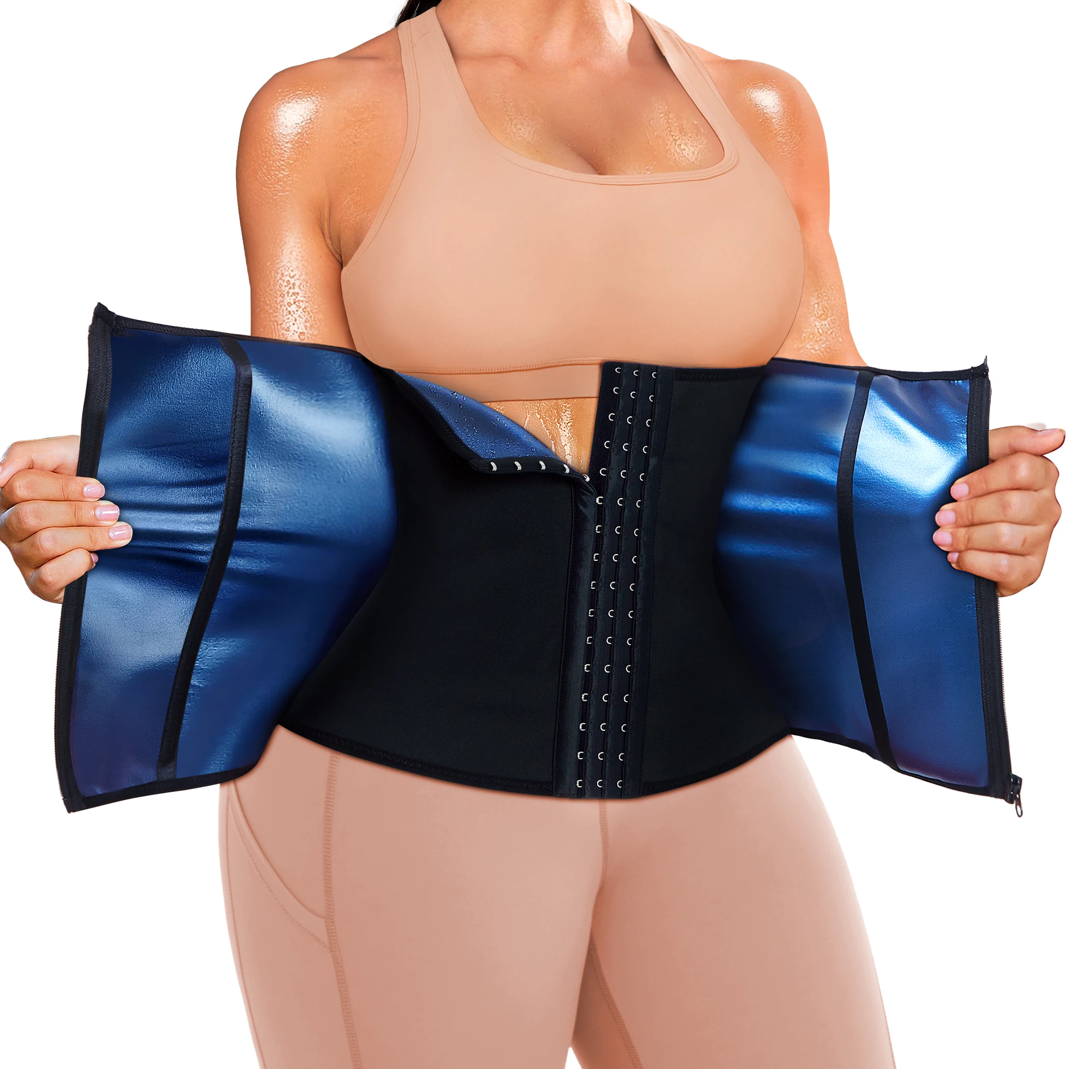 Wholesale Colombian Girdle Women Corset Compression Waist Belly Wrap Belt Tummy Trimmer Control Sauna Sweat Waist Trainer Shaper
