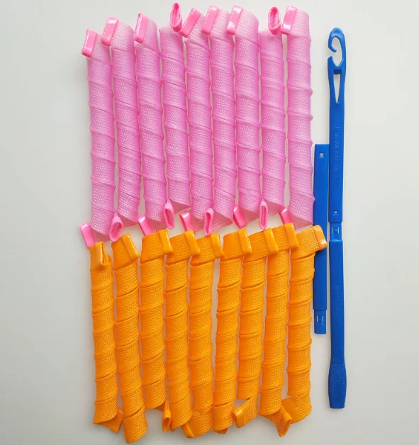 Hot Sale No Heat Curlers Magic Curls with Styling Hooks Spiral Hair Curlers Heatless Hair Rollers