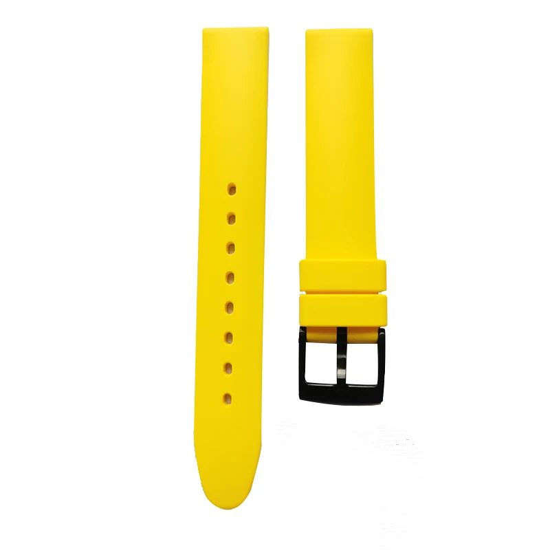 Factory directly Hot Products  Soft Rubber Silicone Watch Band Strap for 16 mm Watch