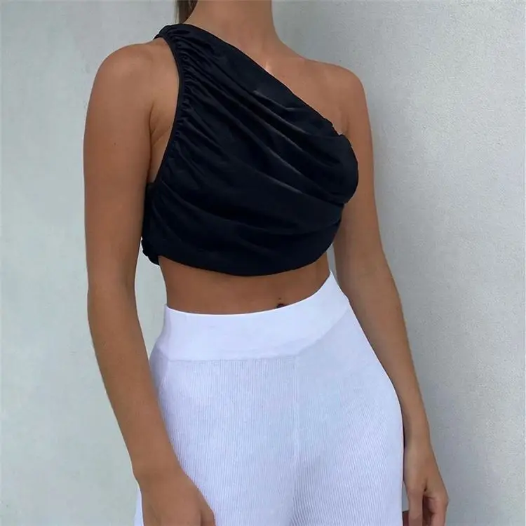 
MISSMOEN Best Quality One Shoulder Summer Garment Women Fashion Clothing T Shirts Women Tops Woman Sexy Crop MISSMOEN Best Quality One Shoulder Summer Garment Women Fashion Clothing T Shirts Women Tops Woman Sexy Crop
