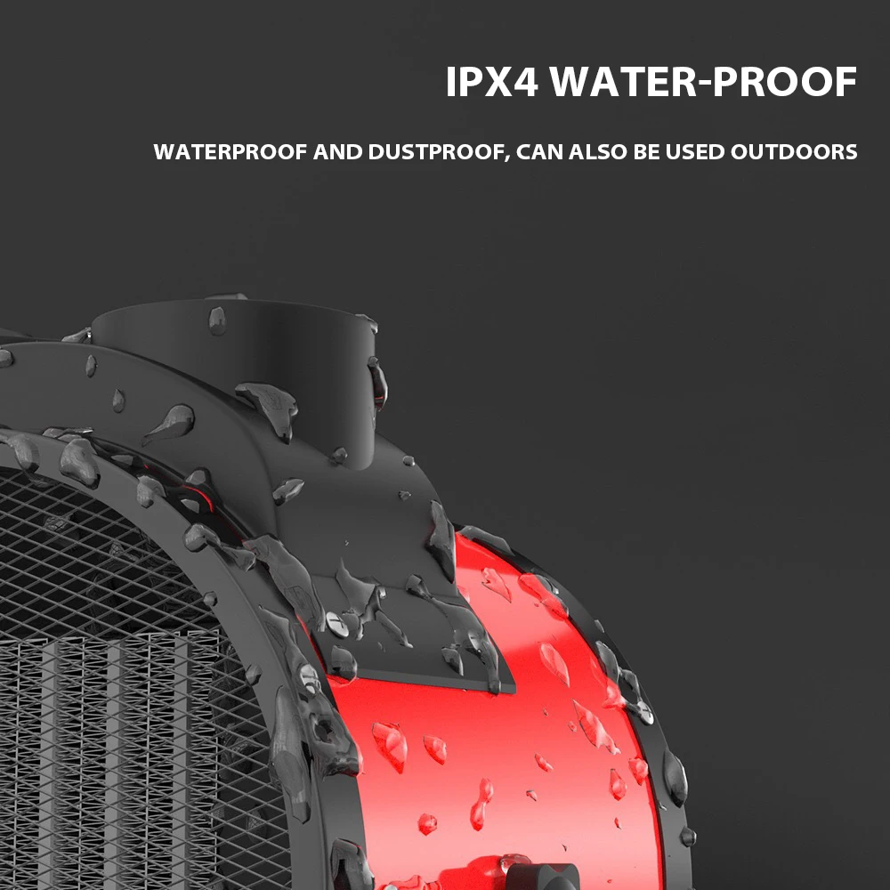 Portable IPX4 impermeable water and dust proof adjustable shift PTC heater for home use