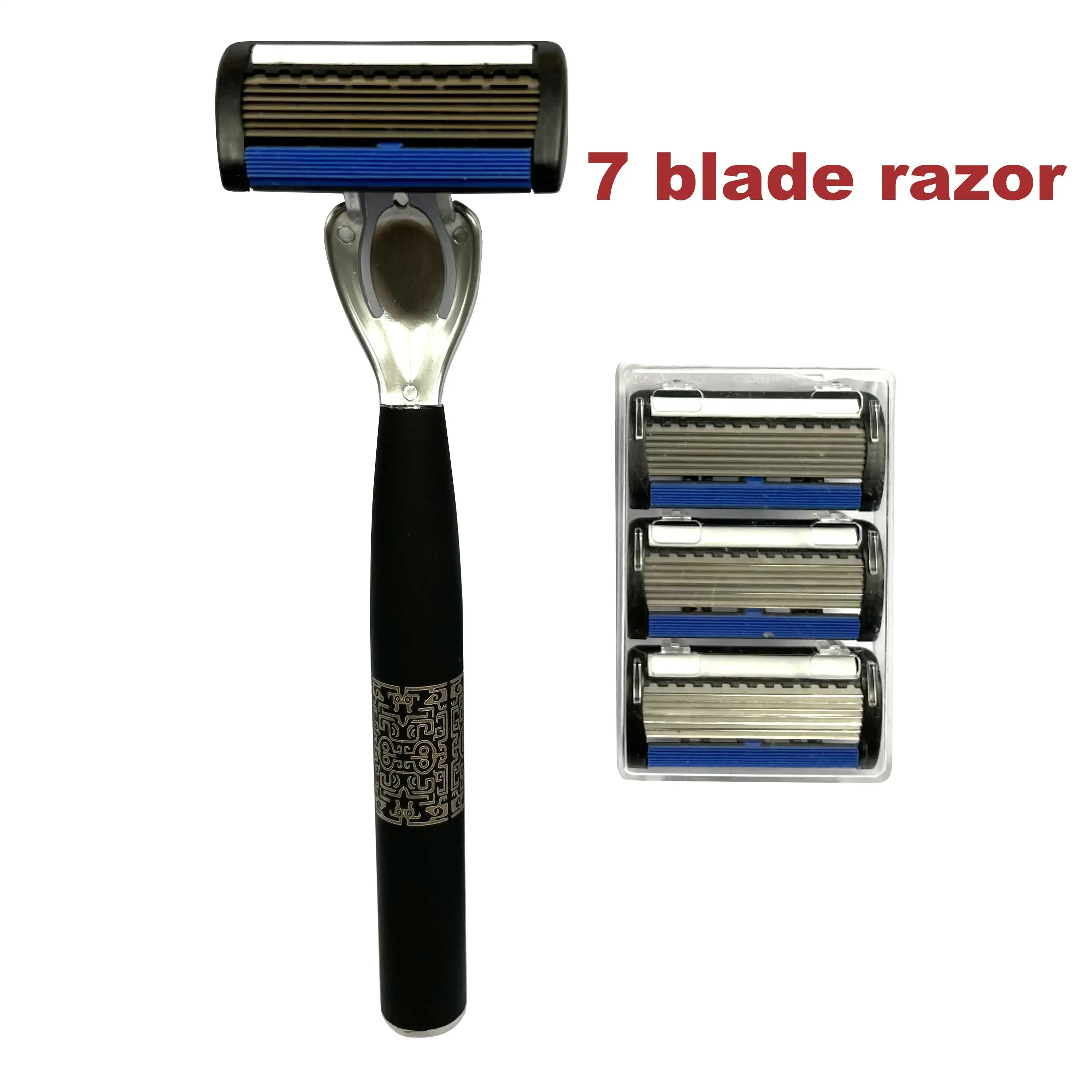 Good Advanced Design and Excellent Quality Razor Shaver Razor 7 Blade Disposable Color Box Men Wet Shaving Products